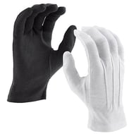 Cotton Gloves Black Large